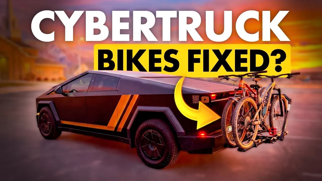 Taha Abbasi testing Tesla FSD with bike rack mounted - real-world autonomous driving test