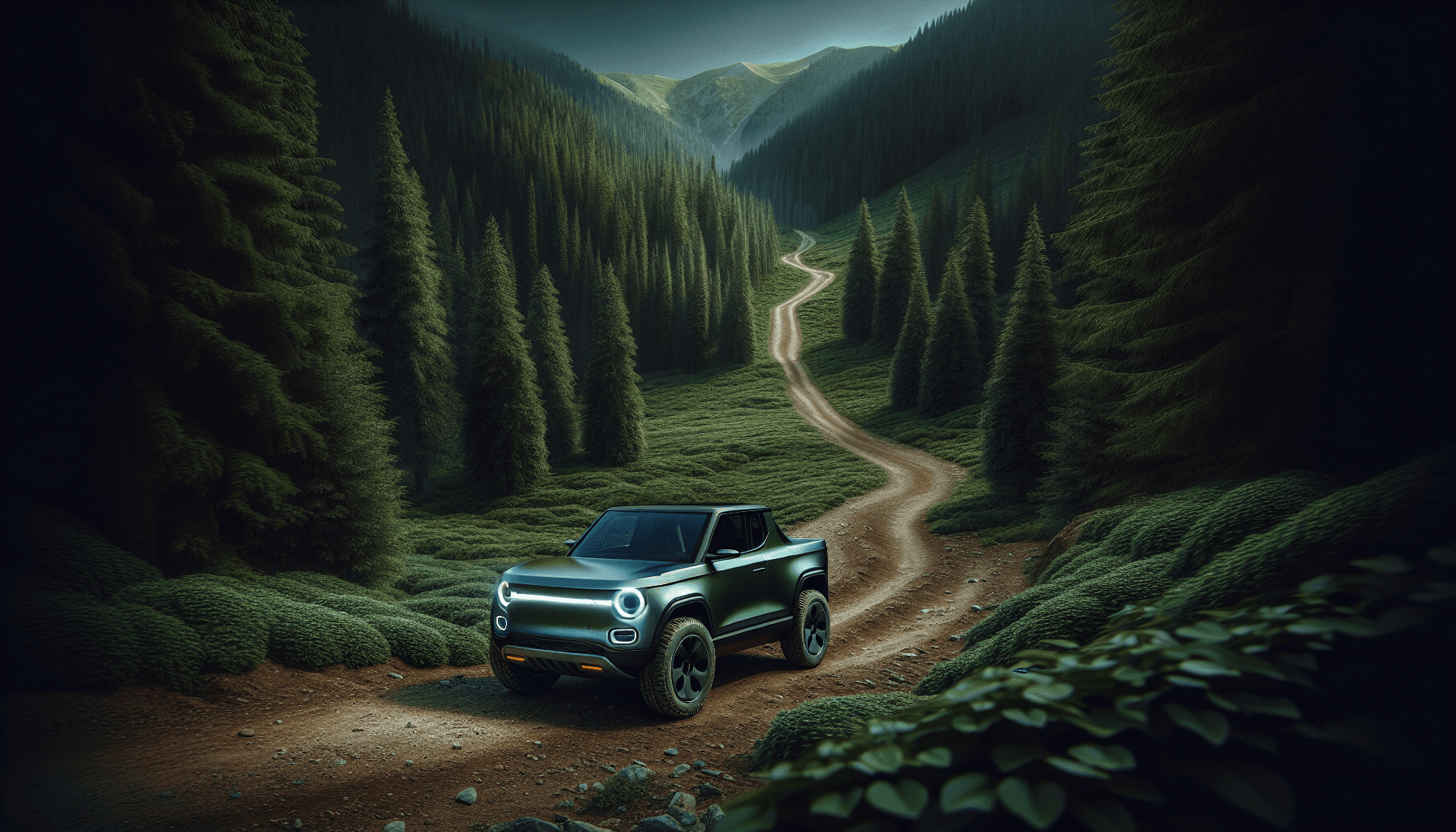 Taha Abbasi Rivian R1T electric adventure truck off-road