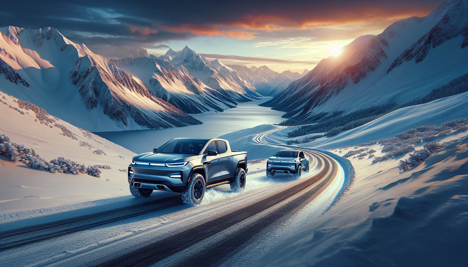 Rivian R1T vs Tesla Cybertruck Winter Performance Compared | Taha Abbasi