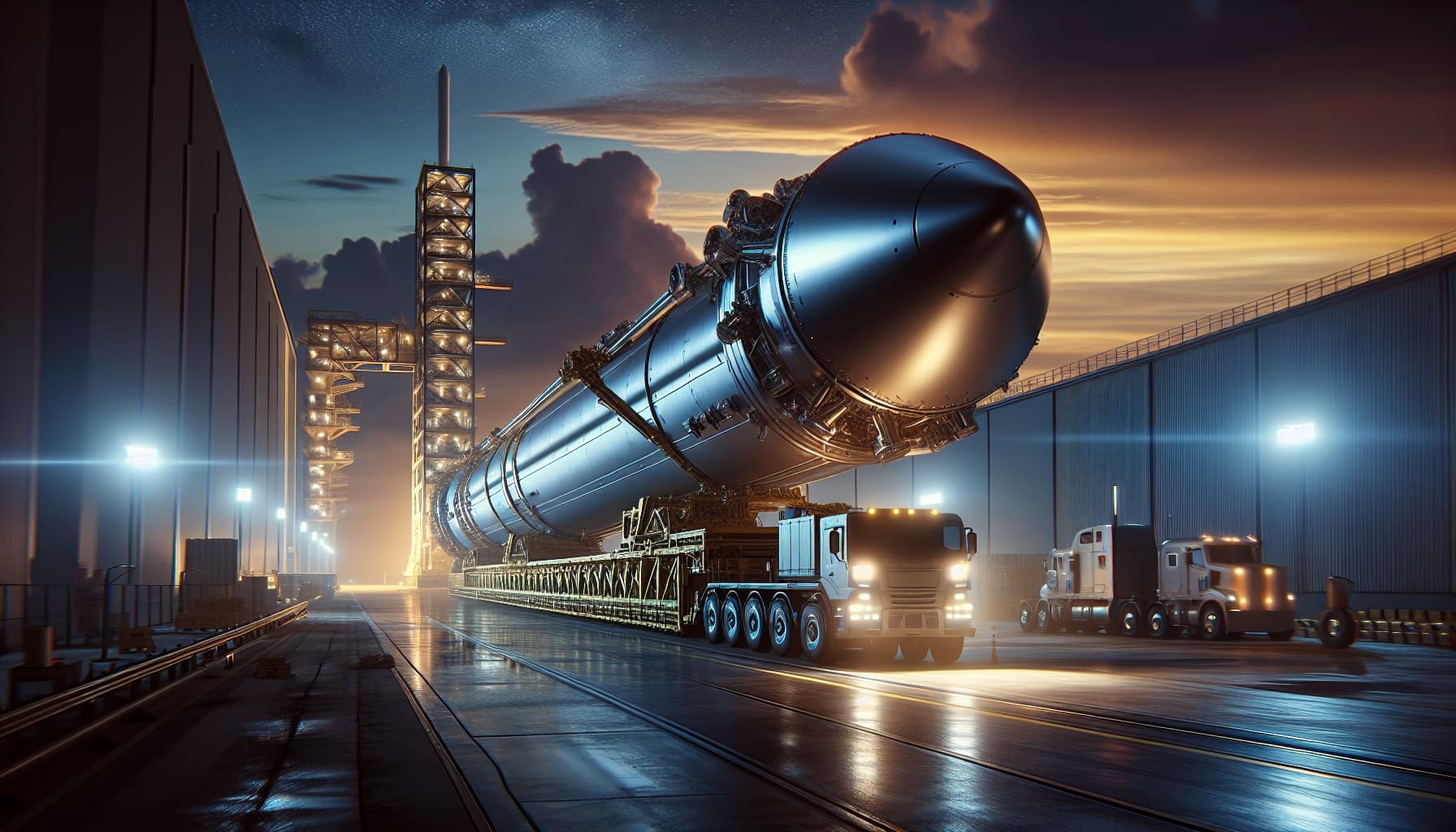 Taha Abbasi SpaceX Starship V3 leaving build site for prelaunch testing