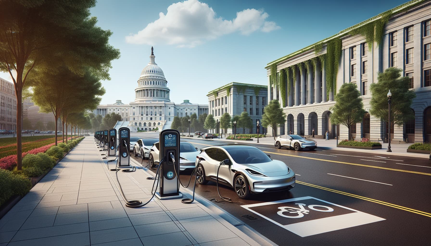 Washington DC Turns Curbside Parking Into EV Charging Stations | Taha Abbasi