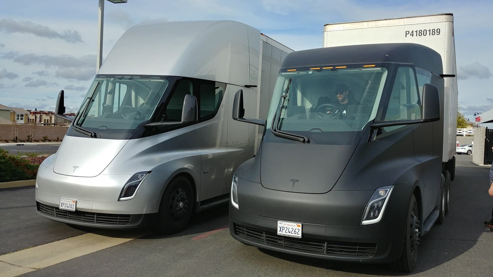 Taha Abbasi analysis of Tesla Semi electric trucks spotted at Fremont factory awaiting customer delivery 2026
